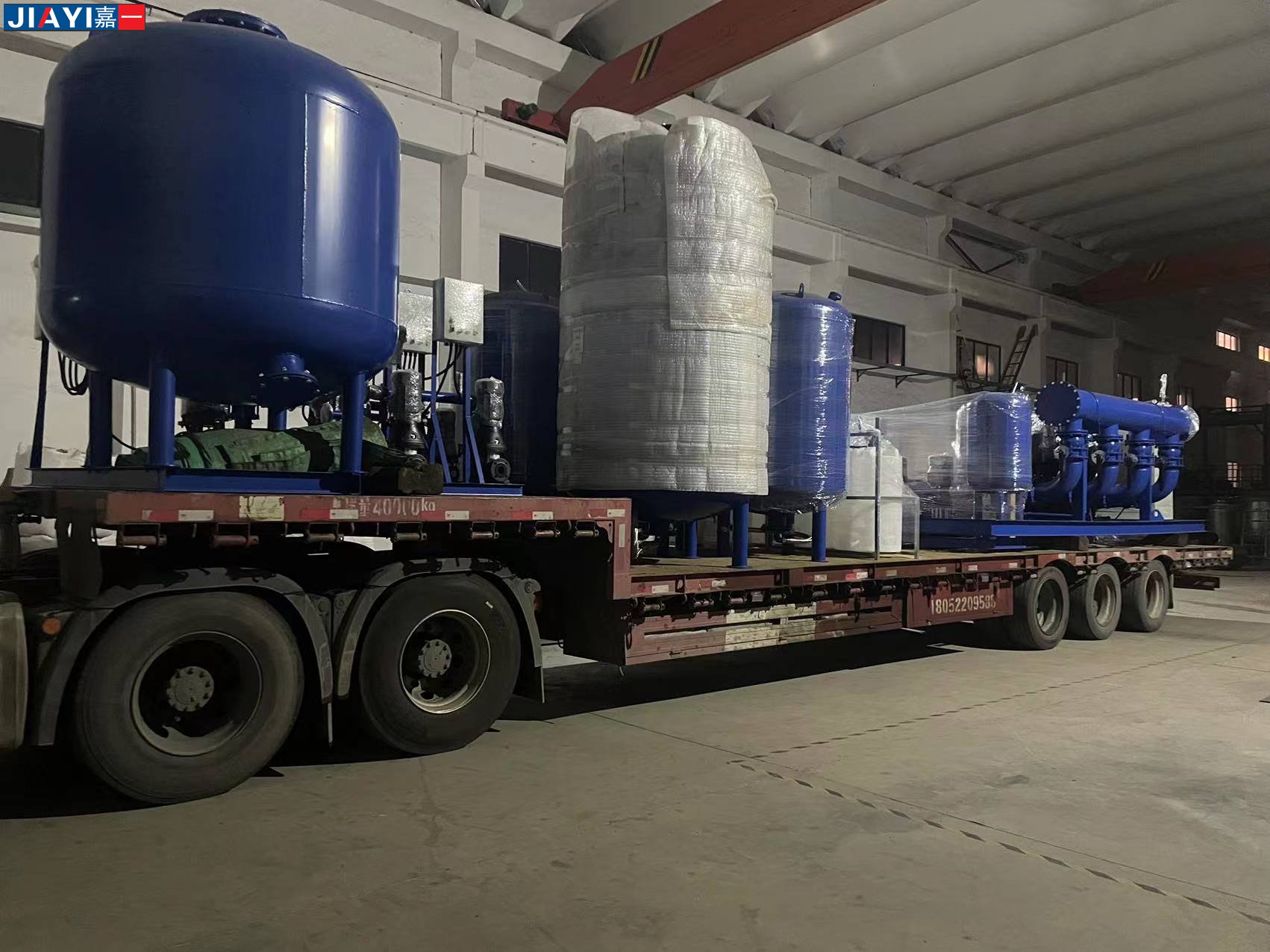 江蘇徐州專車直達(dá)定壓補(bǔ)水機(jī)組3套，全自動(dòng)加藥裝置4套，變頻供水機(jī)組2套，全自動(dòng)石英砂過